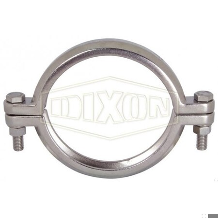 Dixon I-Line/Q-Line Bolt Clamp, 6 in Tube, 304 SS, Domestic 13ILB600